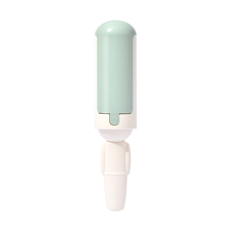 White and green pet hair remover roller