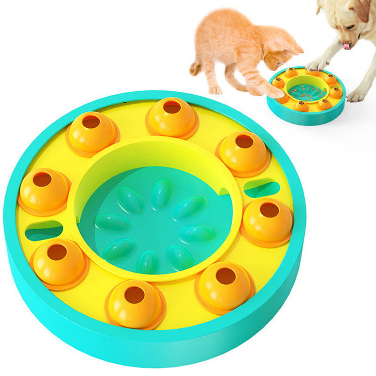 Interactive puzzle slow feeder for dogs and cats