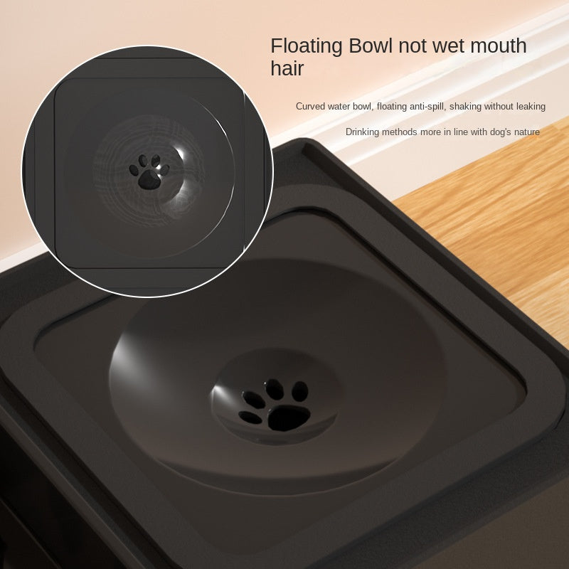 Floating water bowl insert detail