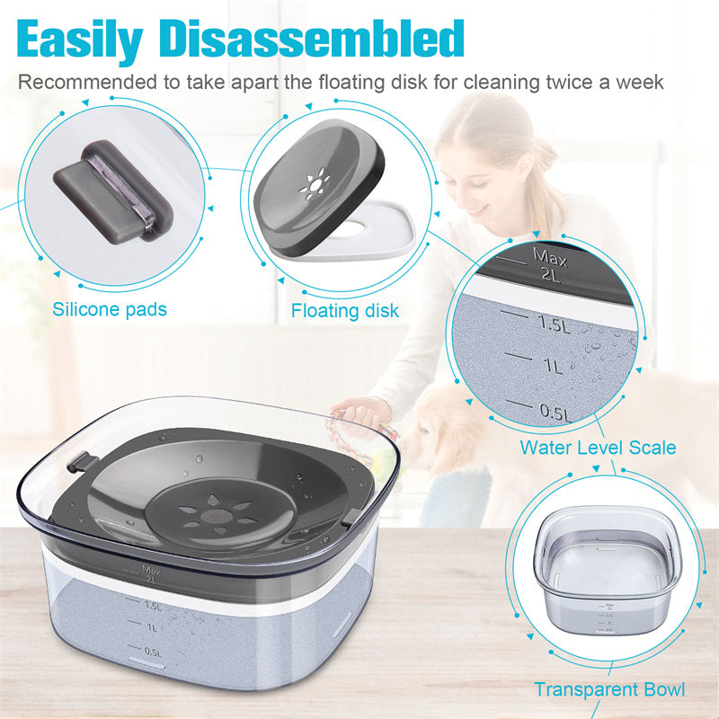 Removable floating disc and water-level scale