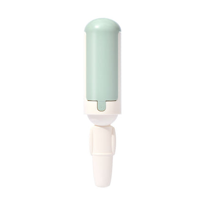 White and green pet hair remover roller