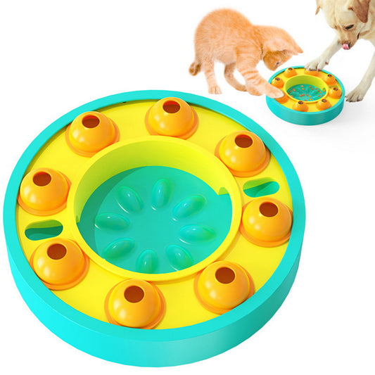 Interactive puzzle slow feeder for dogs and cats