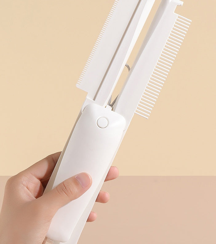Open white folding pet grooming tool